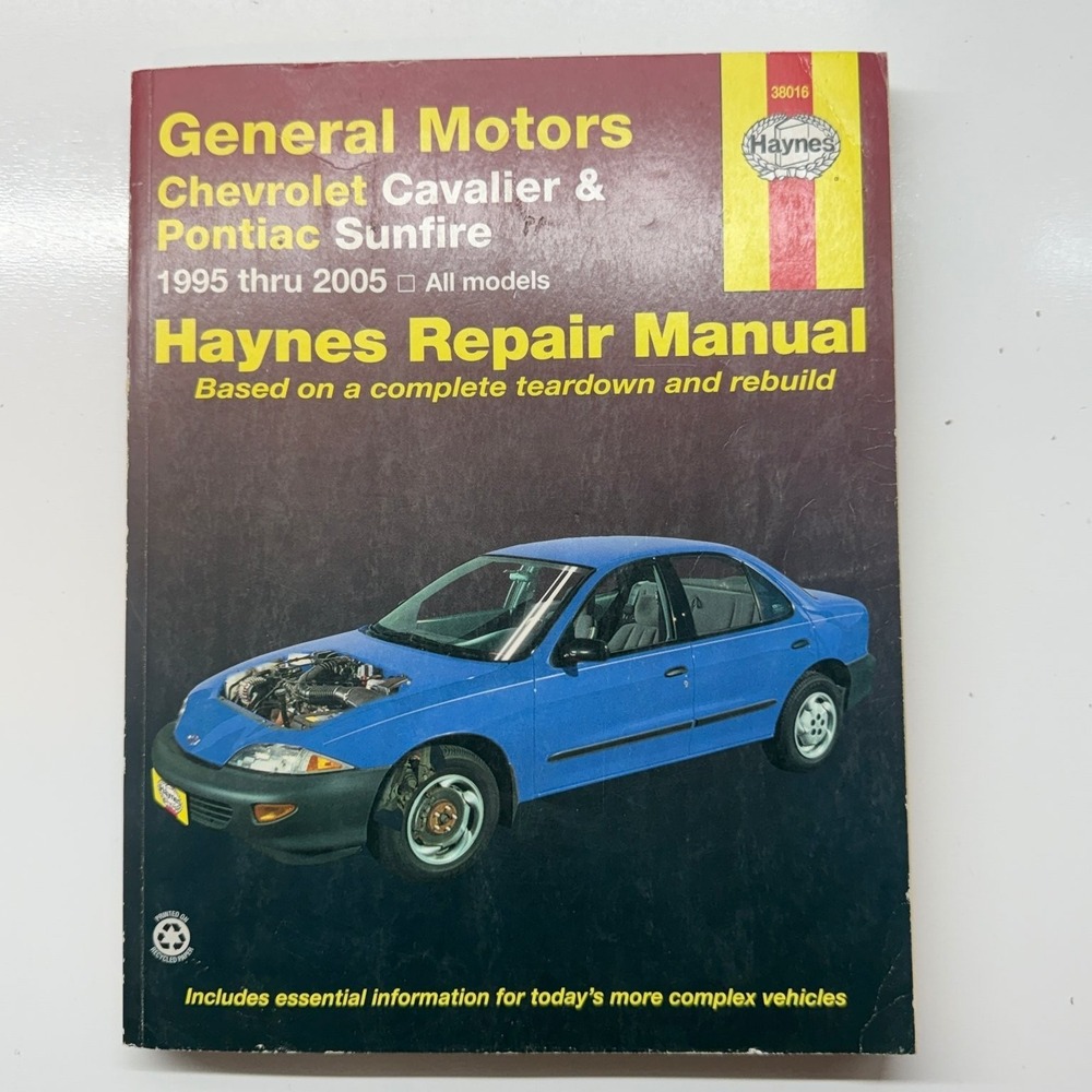 Haynes Repair Manual Chevrolet Cavalier Pontiac Sunfire 1995-2005 38016 Maddox
